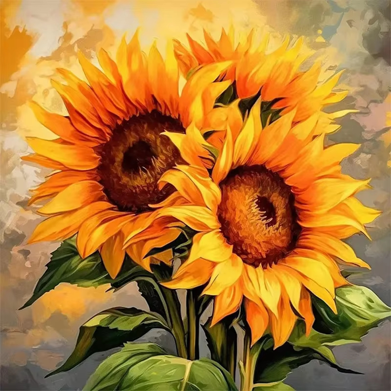 Art Craft Game - Sunflower Oil Painting Set, Handmade DIY