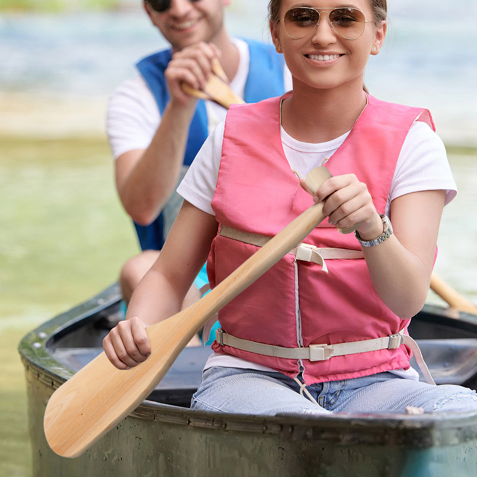 Art Craft Game - Wood Oar Boats Paddle Lightweight Handmade