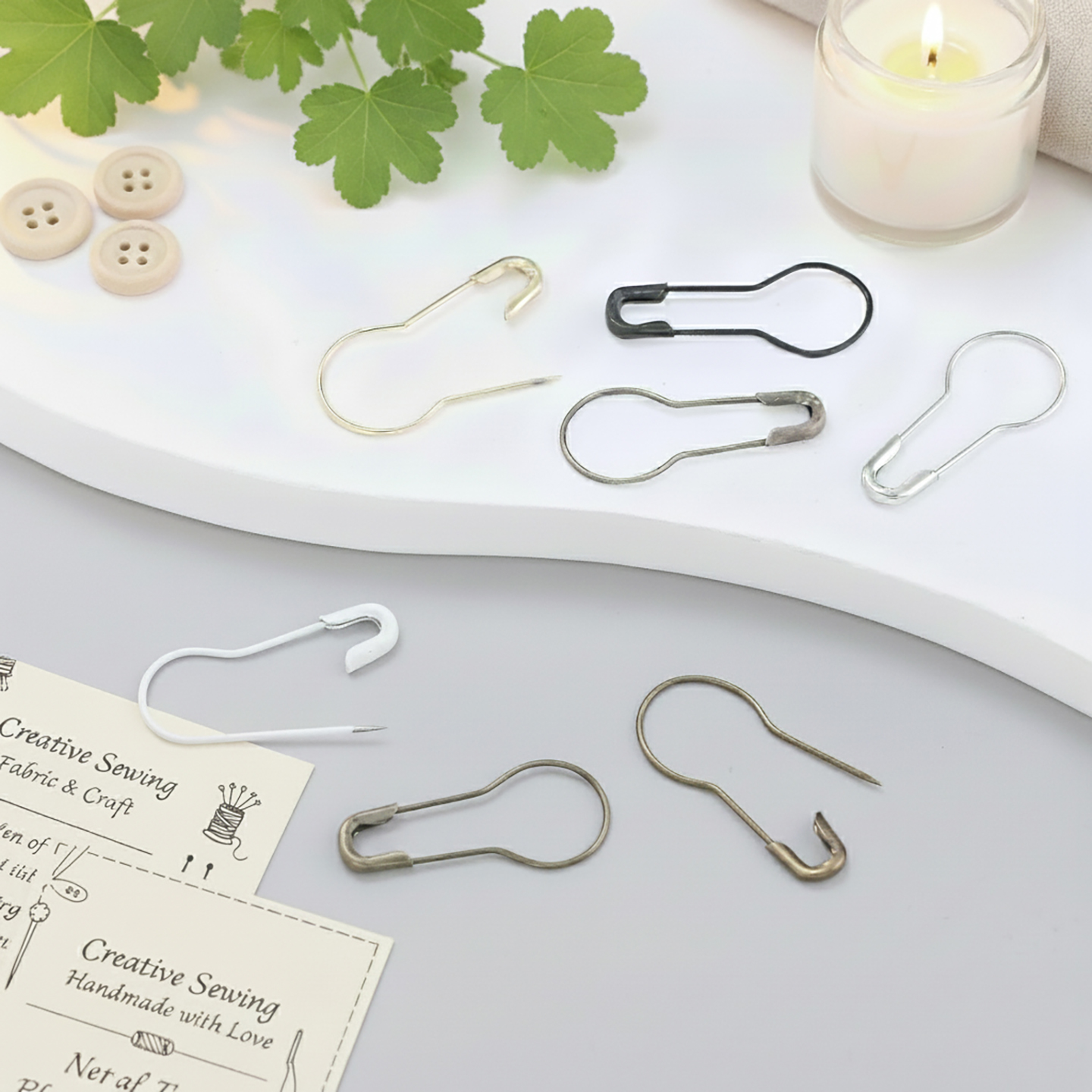 Art Craft Making - 100Pcs/Lot Metal Gourd Safety Pins Clothing