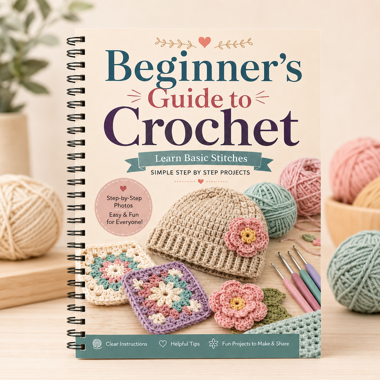 Art Craft Books - Beginner’s Guide to Crochet Simple Step