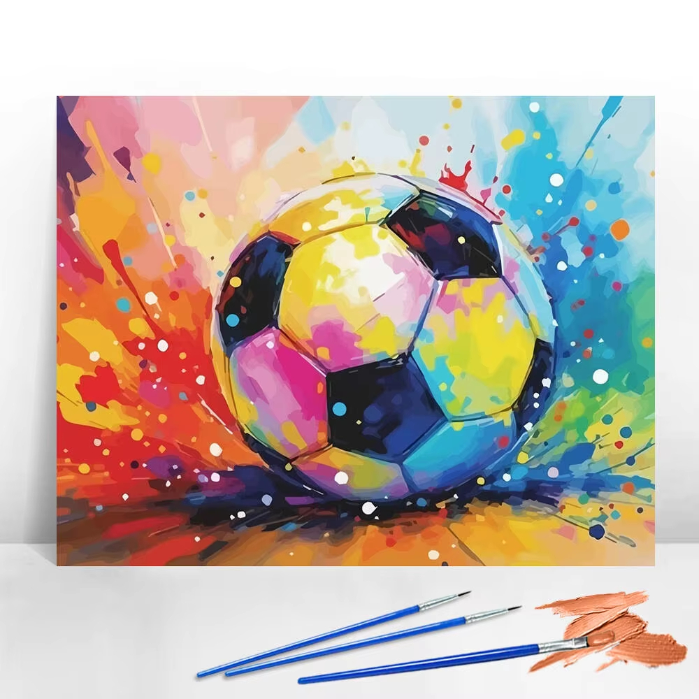 Art Craft Game - DIY Digital Oil Painting Soccer Paint