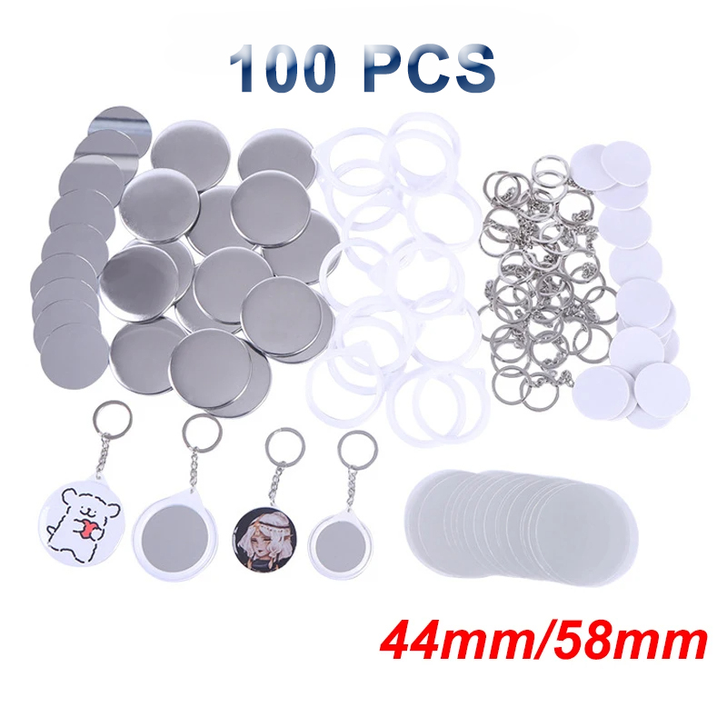 Art Craft Mirror - New 100PCS Key Ring Mirror Blank