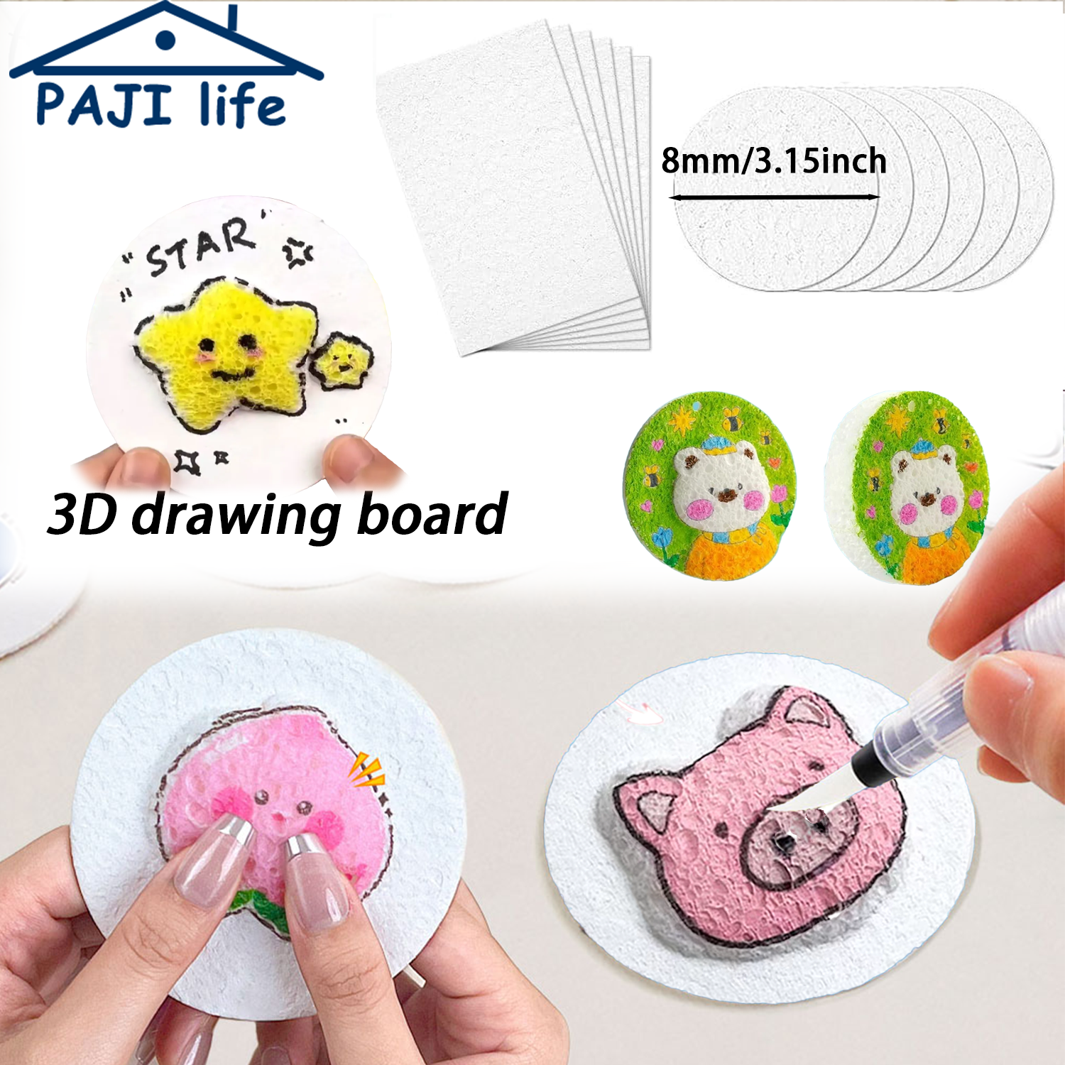 3D Puffy Foam Texture Painting - Art Craft With Paper recensie en prijs