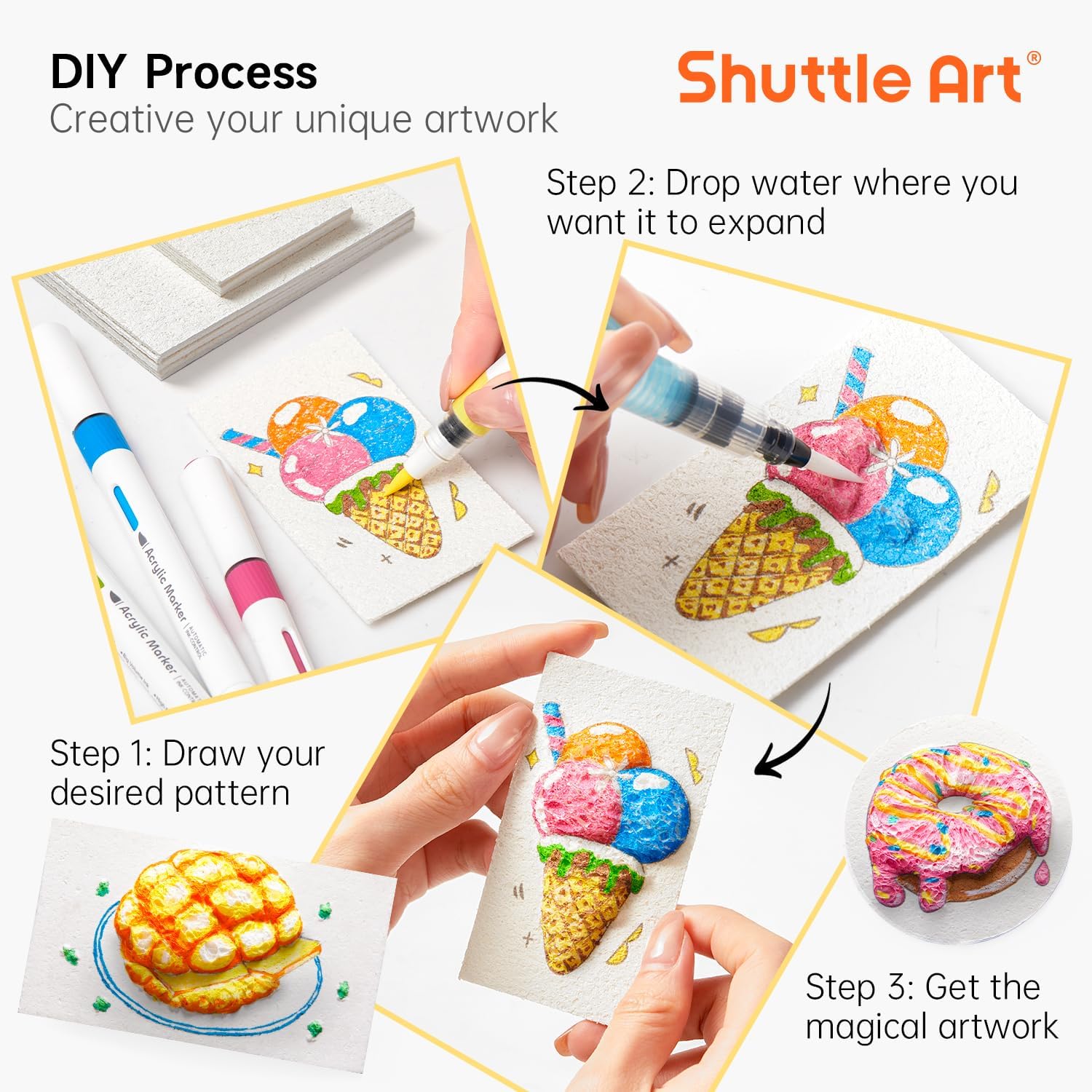 3D Puffy Foam Texture Painting - Art Craft With Paper recensie en prijs