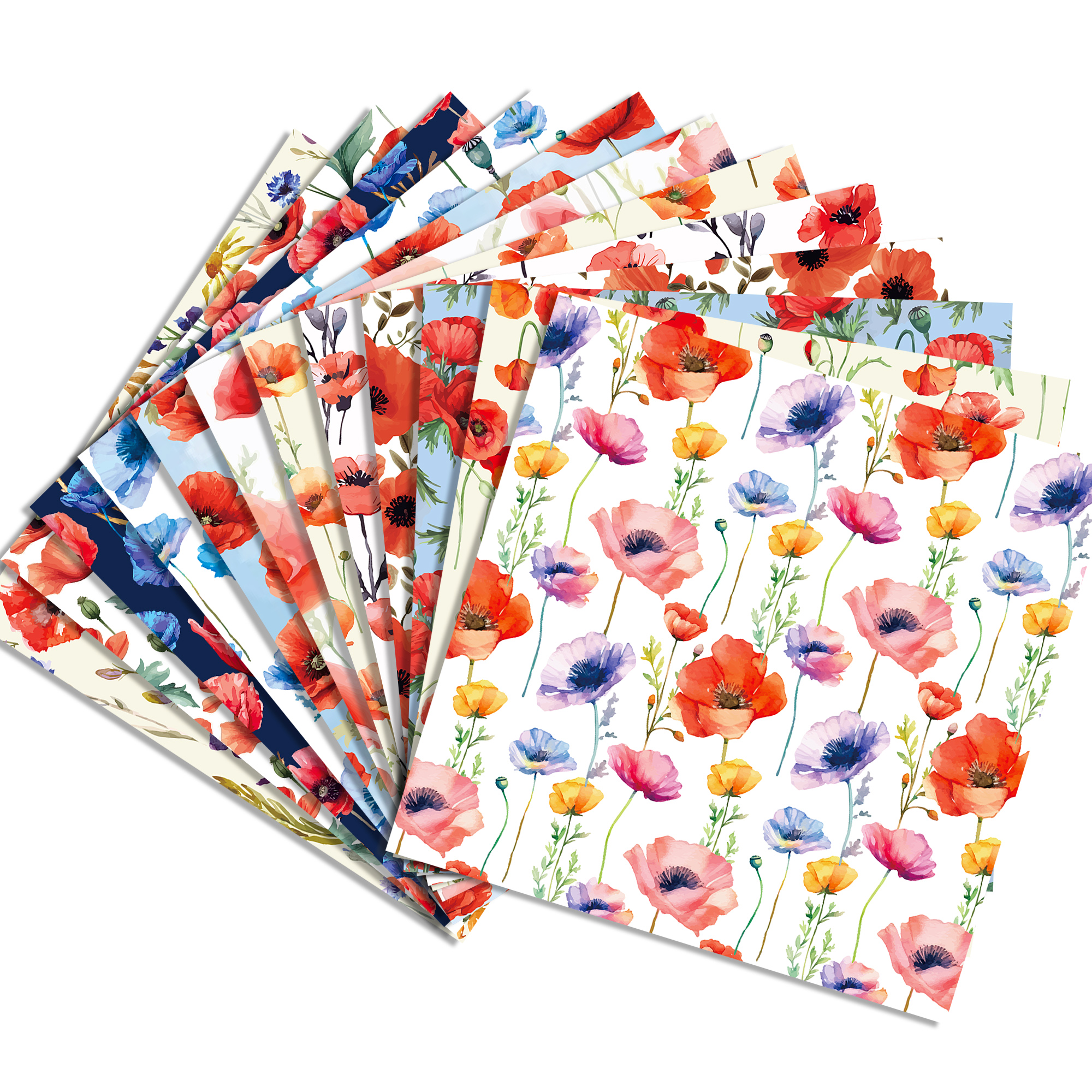24pcs 30*30cm Poppy Red Flower - Art Craft With Paper recensie en prijs