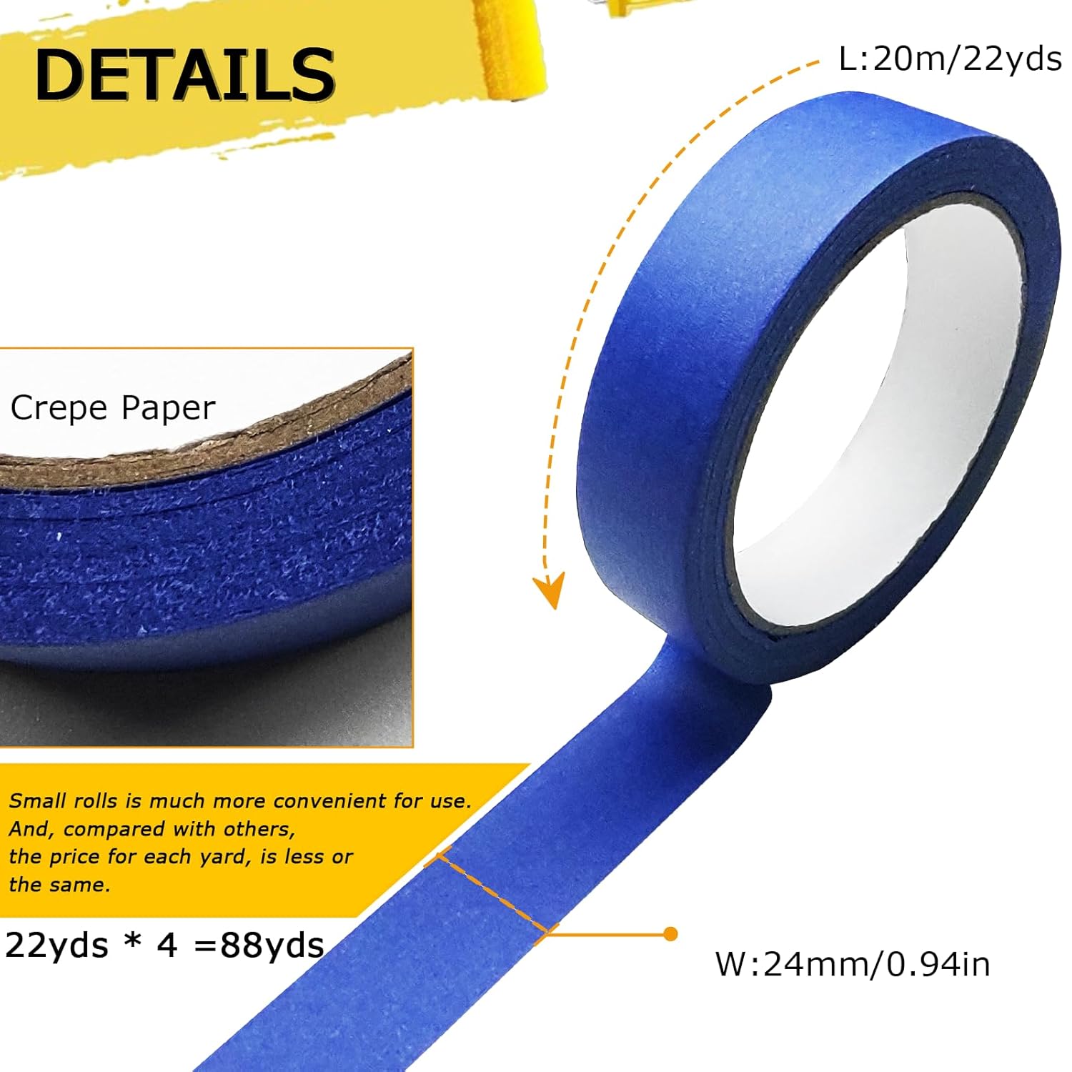4 Rolls Premium Painters Tape, - Art And Craft With Paint recensie en prijs