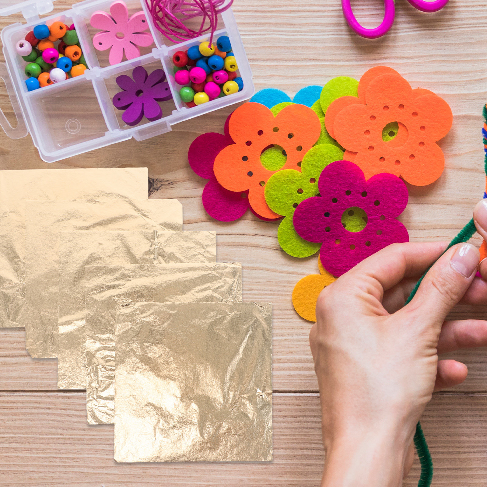 100 Sheets Gold Foil Leaf Pape - Art Craft With Paper recensie en prijs