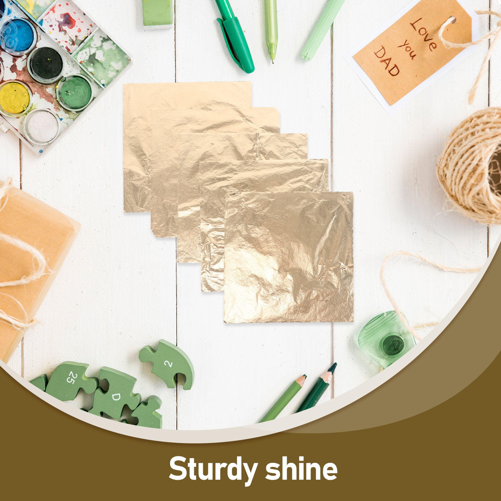 100 Sheets Gold Foil Leaf Pape - Art Craft With Paper recensie en prijs
