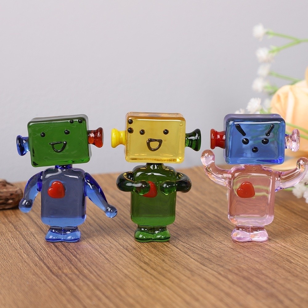 Cute Colorful Face Robot Ornam - Art Craft Robot recensie en prijs