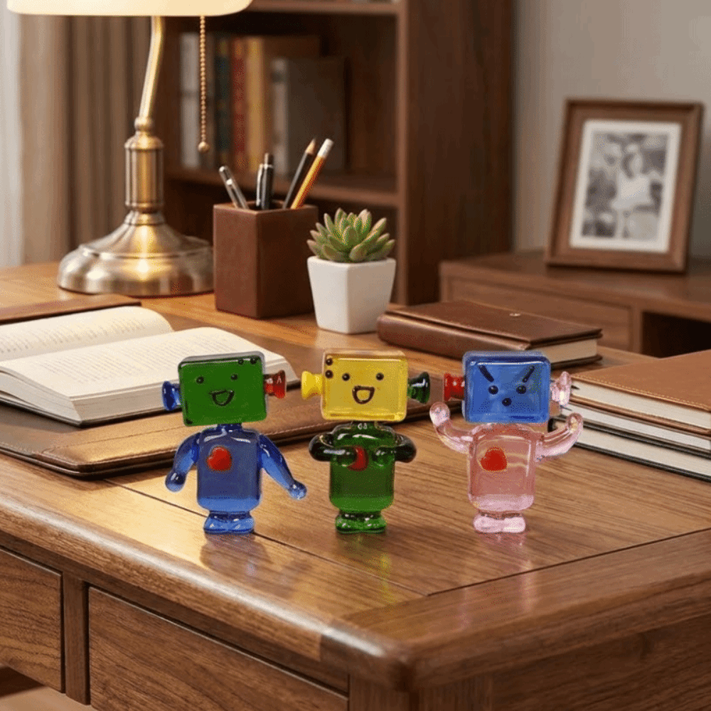 Cute Colorful Face Robot Ornam - Art Craft Robot recensie en prijs