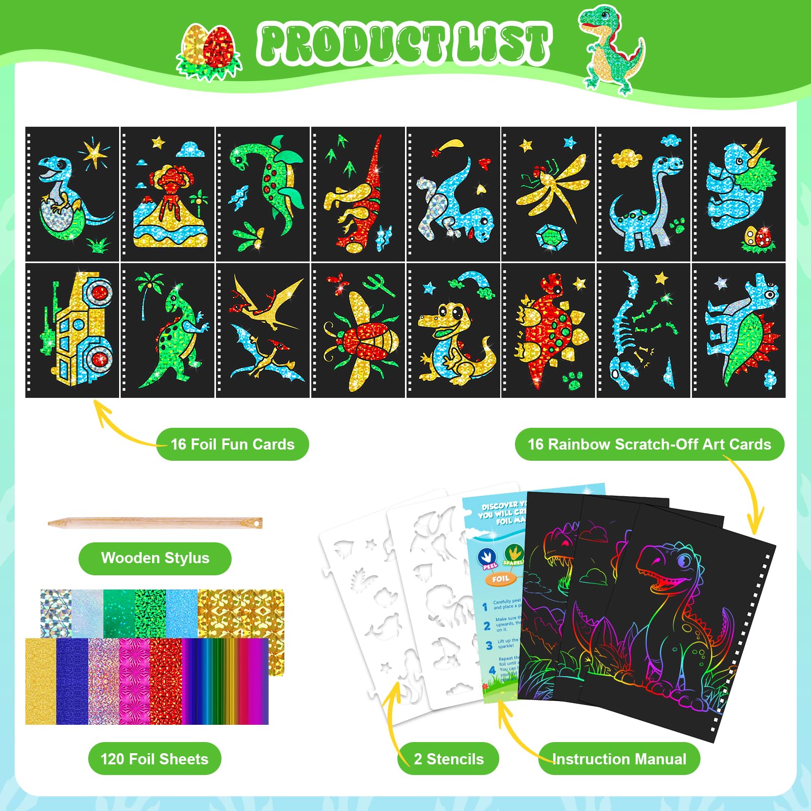 Dinosaur Scratch Art Book for  - Art Craft Books recensie en prijs