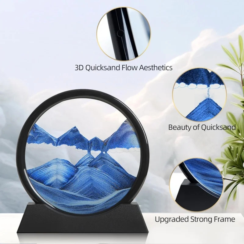 3D Hourglass Quicksand Moving  - Art Craft Mirror recensie en prijs