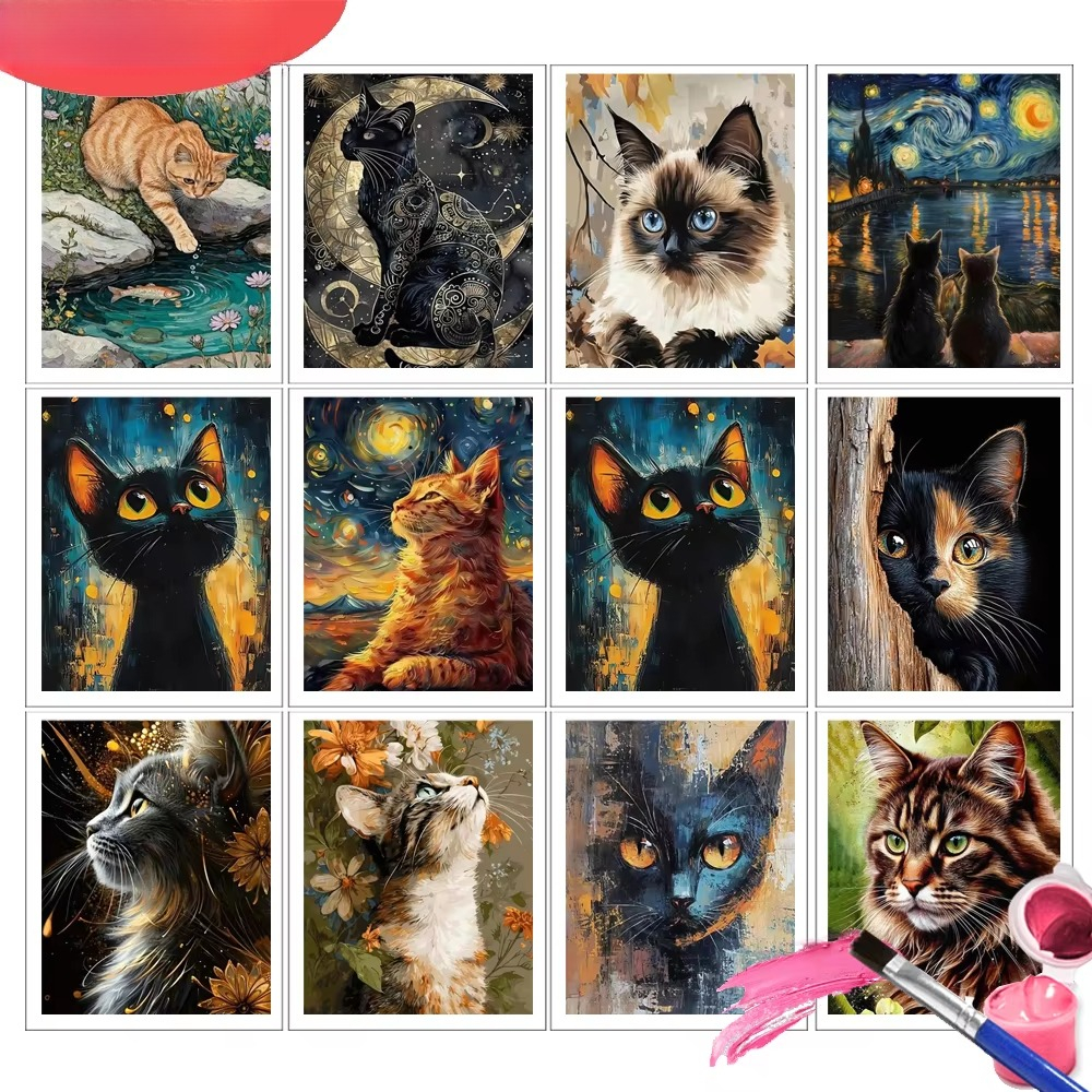 Paint By Numbers Cat Animal Ha - Art Craft Game recensie en prijs