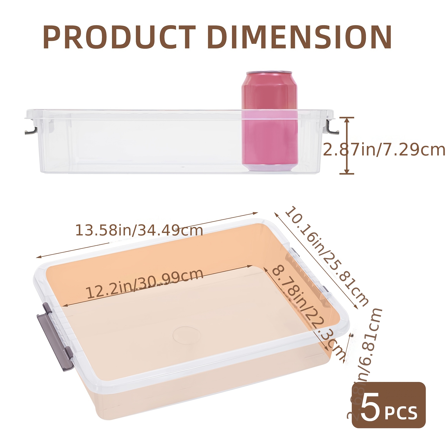 5pcs Clear Plastic Storage Box - Art Craft Game recensie en prijs