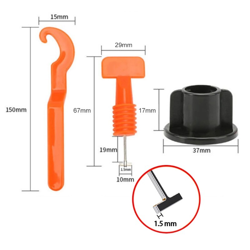 51Pcs Floor Tile Leveling Syst - Mosaic Tile Supply recensie en prijs