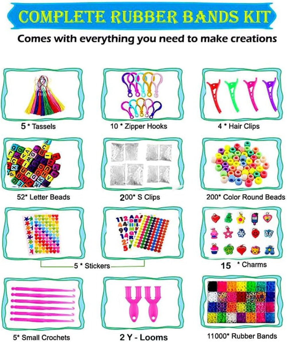 12080+ Loom Bands Set, Rubber  - Art Craft Idea recensie en prijs