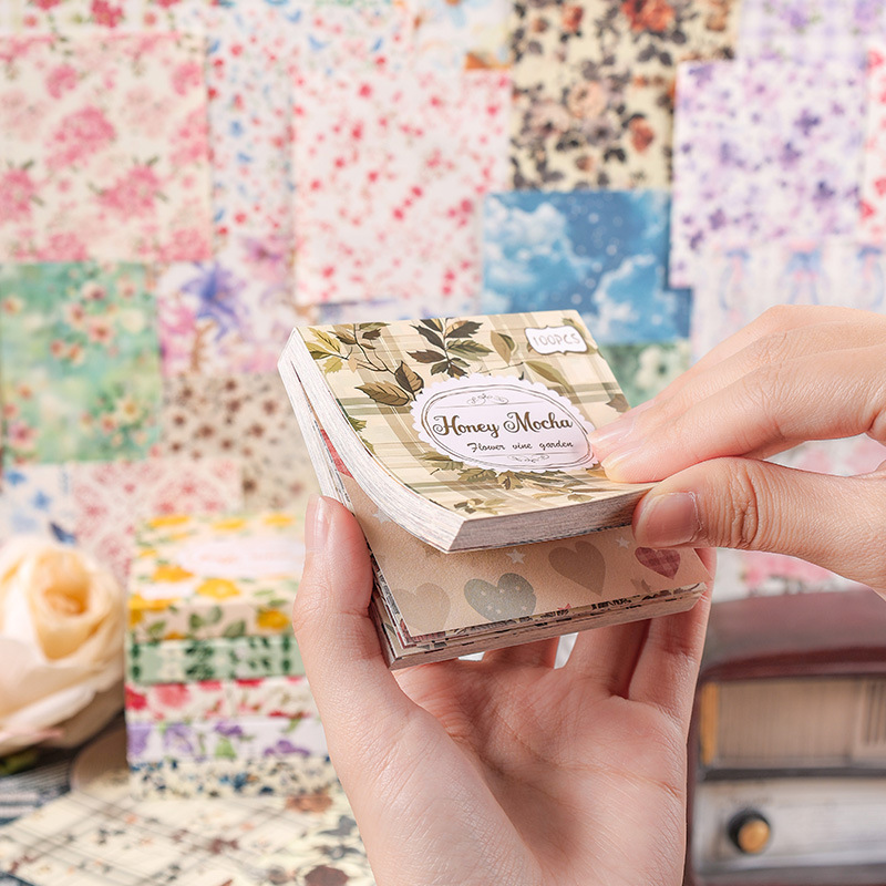 100 pieces of floral material  - Art Craft Books recensie en prijs