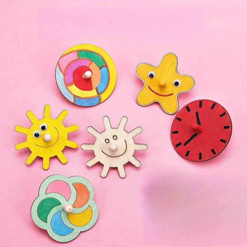 16pcs Wooden Spinning Top Craf - Art Craft Idea recensie en prijs