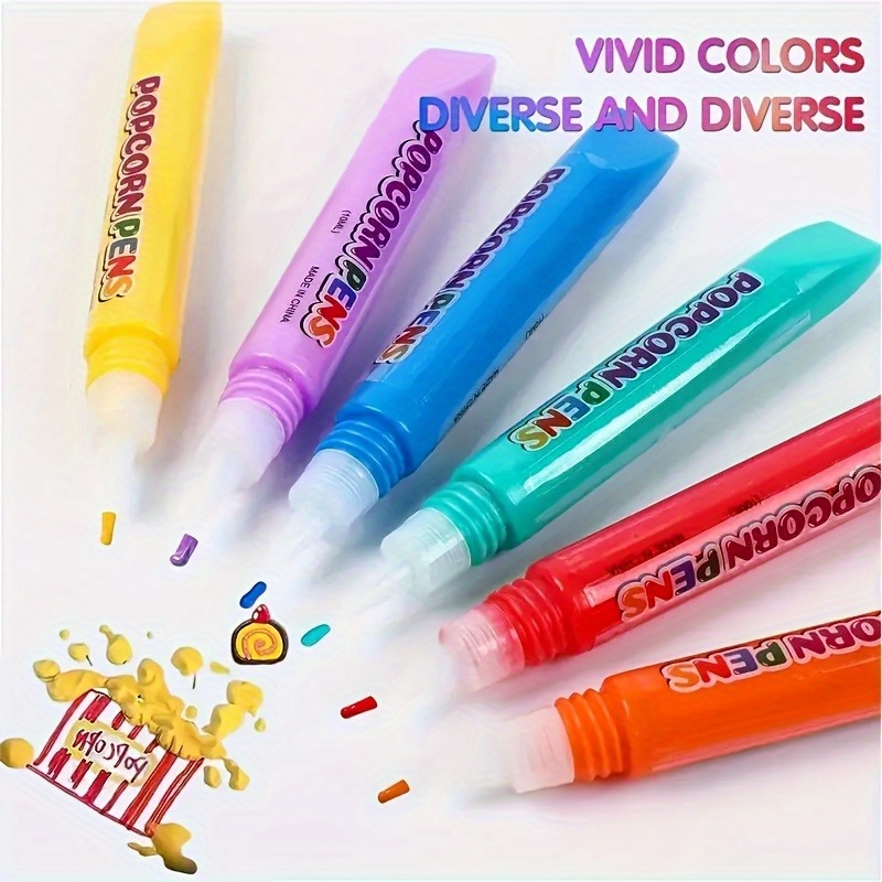 6pcs Puffy Popcorn Art Pens, 3 - Art And Craft With Paint recensie en prijs