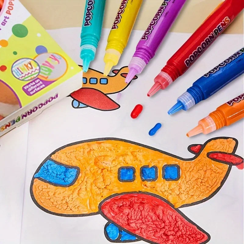 6pcs Puffy Popcorn Art Pens, 3 - Art And Craft With Paint recensie en prijs