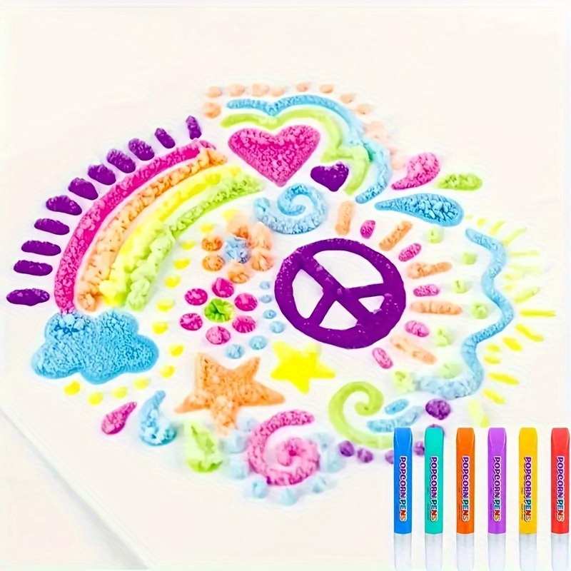 6pcs Puffy Popcorn Art Pens, 3 - Art And Craft With Paint recensie en prijs