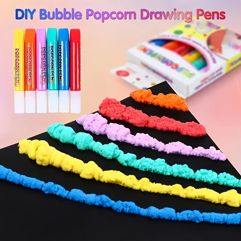 6pcs Puffy Popcorn Art Pens, 3 - Art And Craft With Paint recensie en prijs