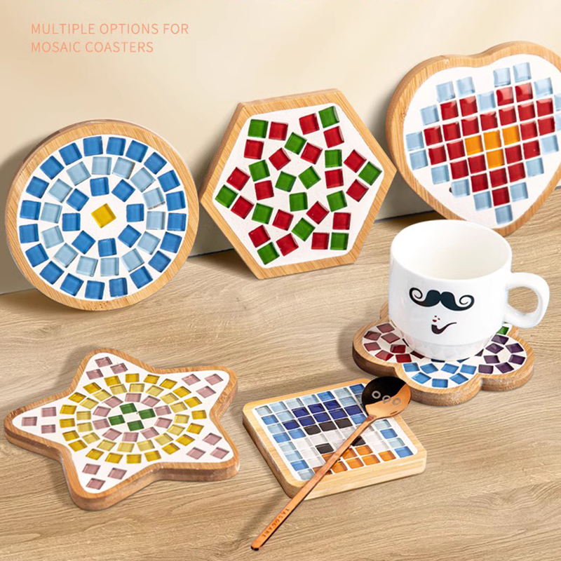 Bamboo Mosaic DIY Coasters Han - Mosaic Tile Supply recensie en prijs