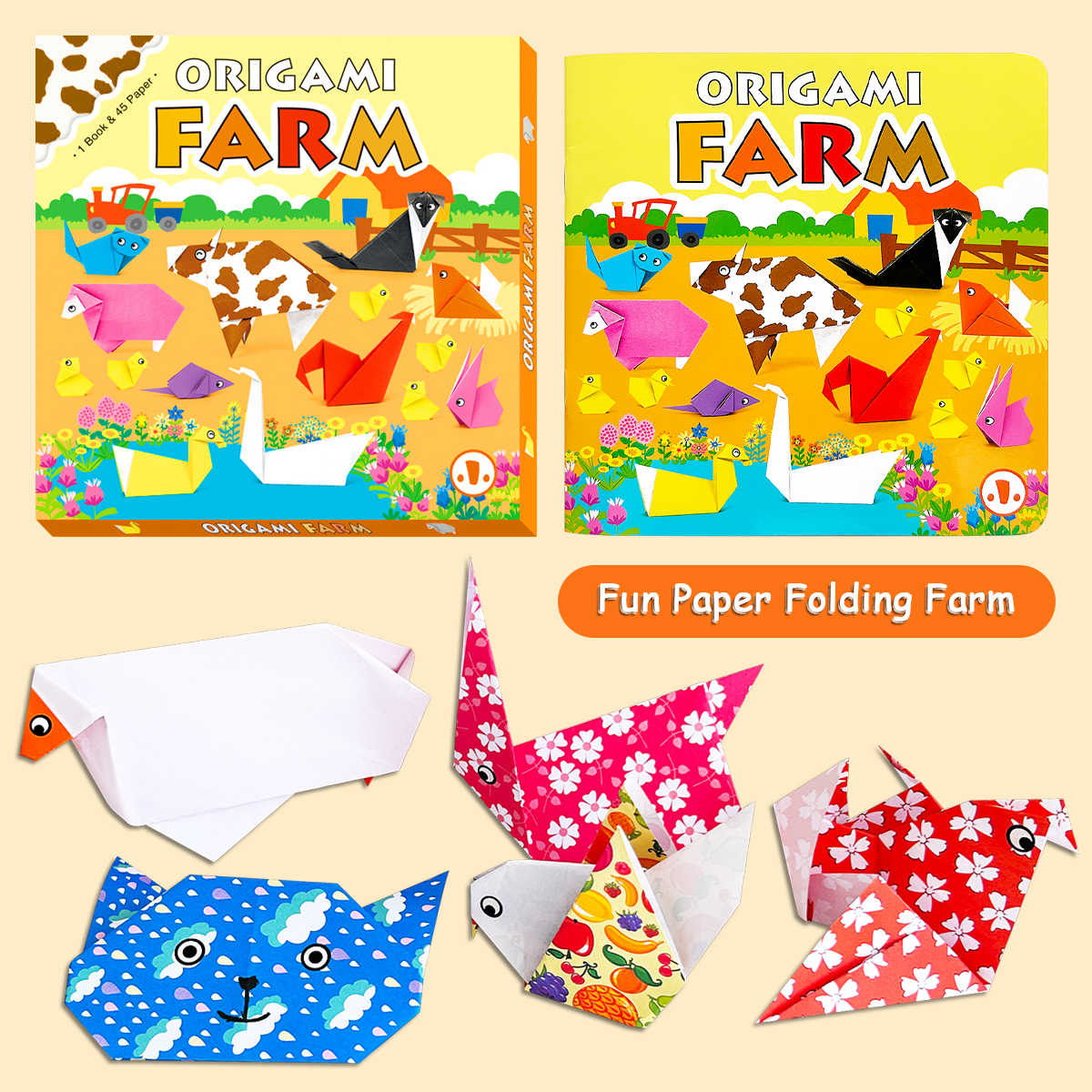 Children's Origami Farm Toolki - Art Craft Books recensie en prijs