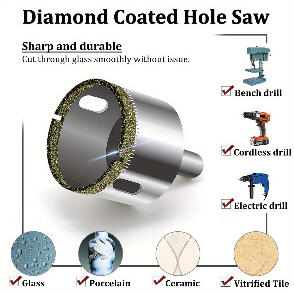 10 Piece Diamond Coated Drill  - Mosaic Tile Supply recensie en prijs