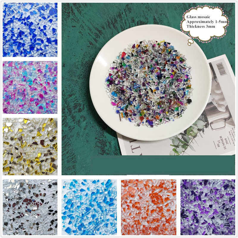 100g Mixed Color Crystal Glass - Art Craft Mirror recensie en prijs