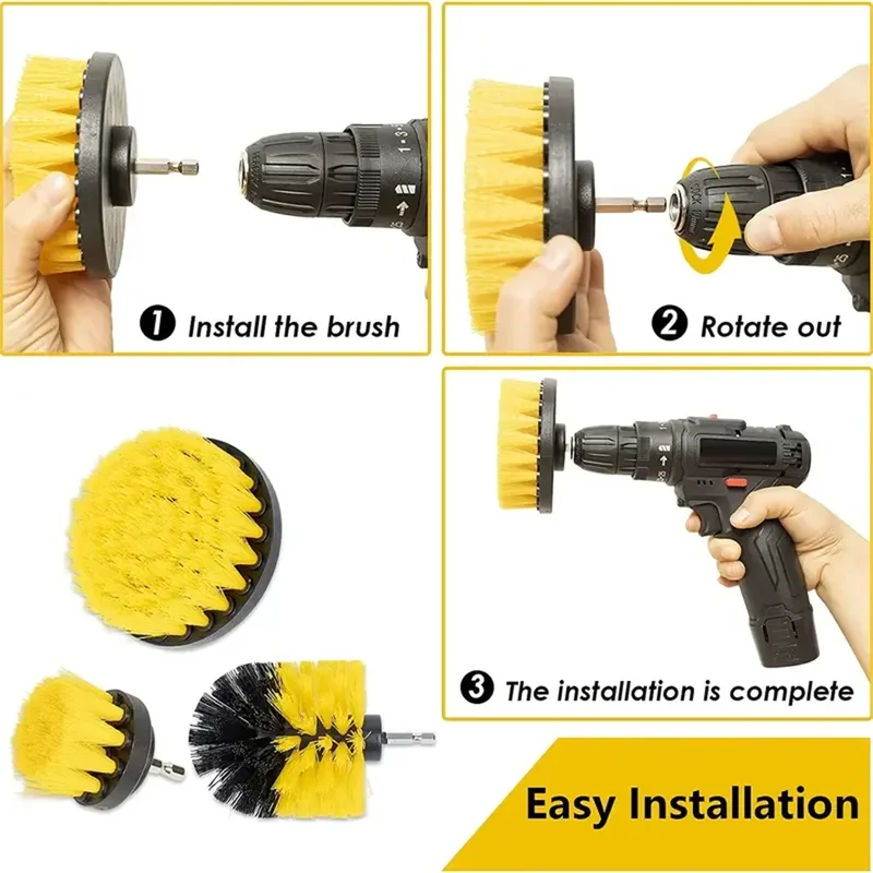 3 pcs/set drill brush set powe - Mosaic Tile Supply recensie en prijs