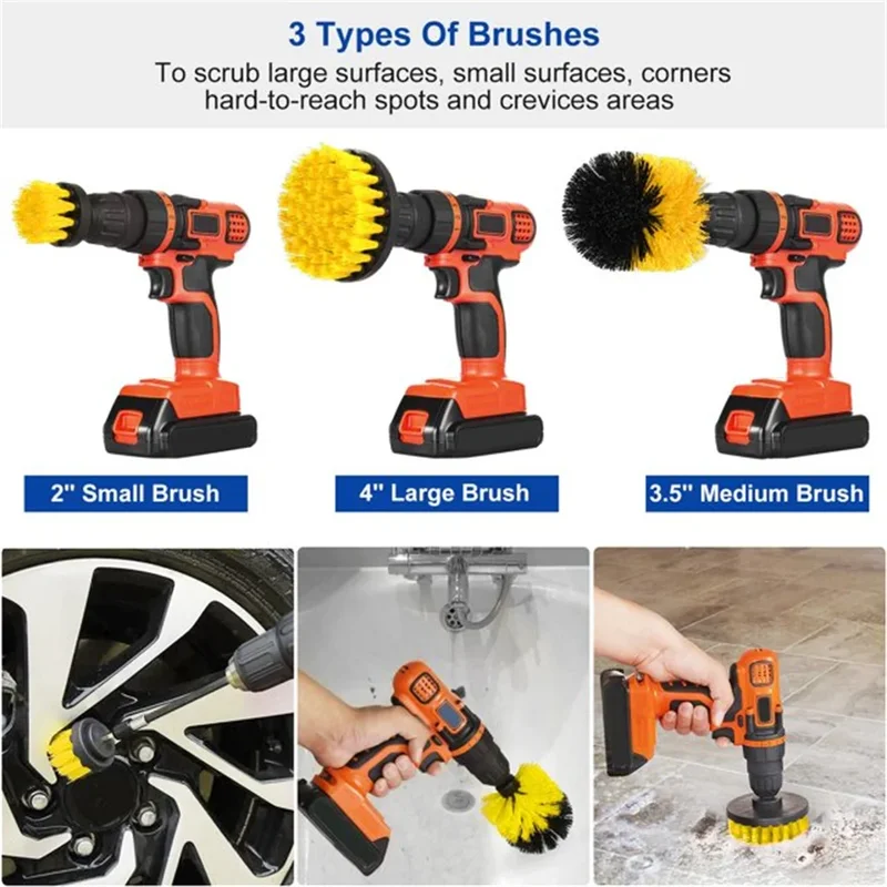 3 pcs/set drill brush set powe - Mosaic Tile Supply recensie en prijs