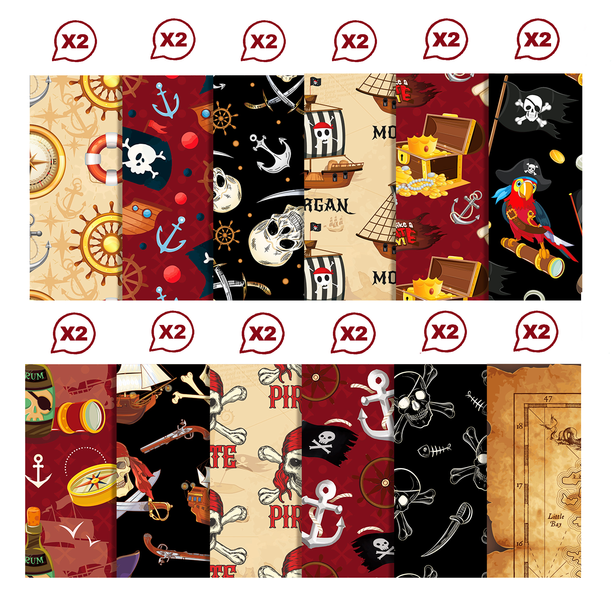 24pcs European Pirate Theme DI - Art Craft With Paper recensie en prijs