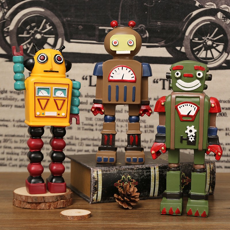 Cartoon Robot Statue Ornaments - Art Craft Robot recensie en prijs