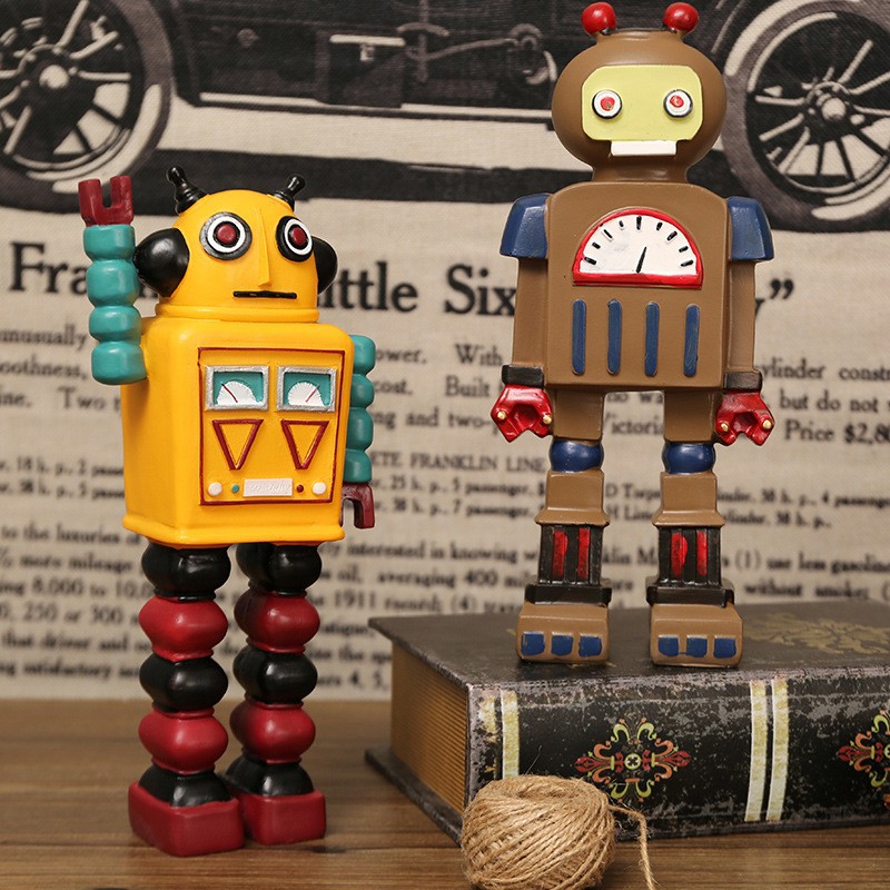 Cartoon Robot Statue Ornaments - Art Craft Robot recensie en prijs