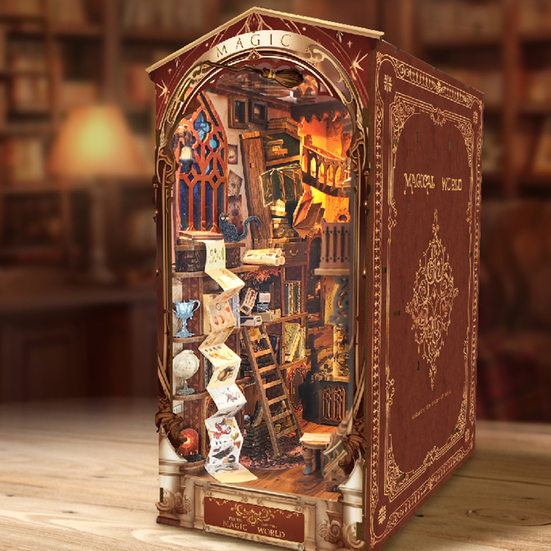 OUZEY 3D Wooden Book Nook DIY  - Art Craft Books recensie en prijs