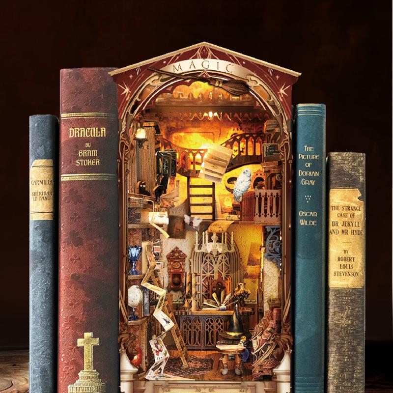 OUZEY 3D Wooden Book Nook DIY  - Art Craft Books recensie en prijs
