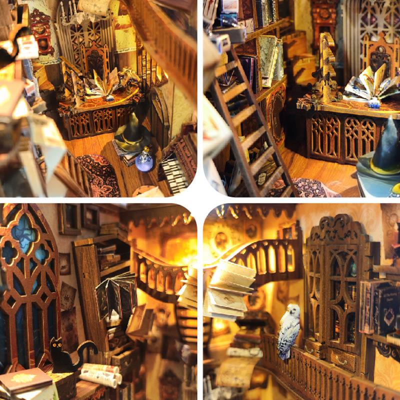 OUZEY 3D Wooden Book Nook DIY  - Art Craft Books recensie en prijs