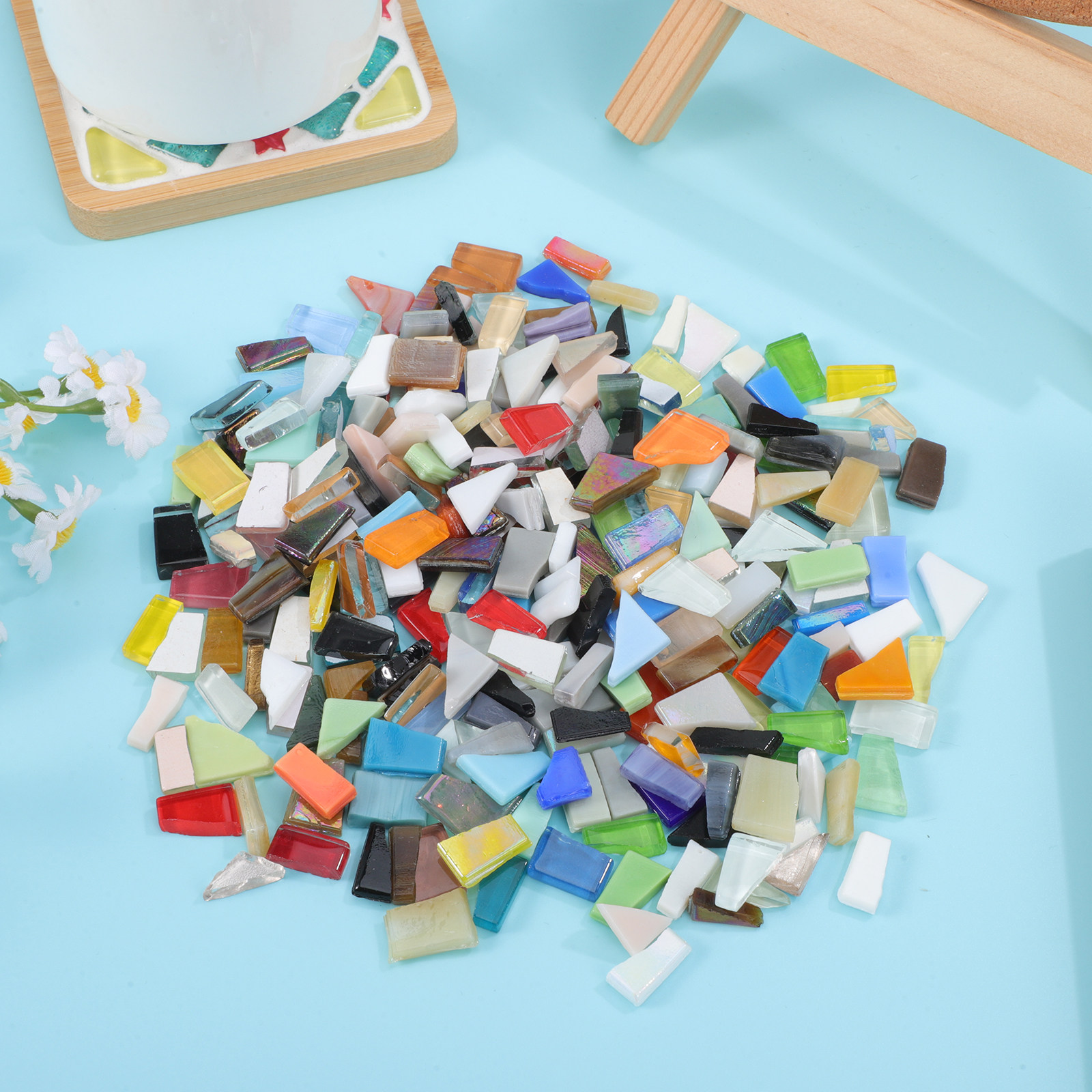 1 Bag Mosaic Glass Pieces Irre - Mosaic Tile Supply recensie en prijs