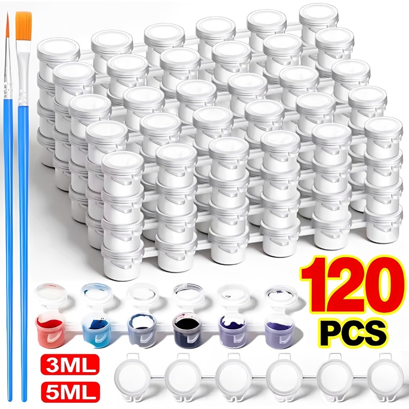 3/5ml Empty Paint Pots with Li - Art And Craft With Paint recensie en prijs
