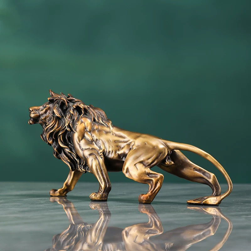 Copper Lion Sculpture Ornament - Art Craft Lion recensie en prijs