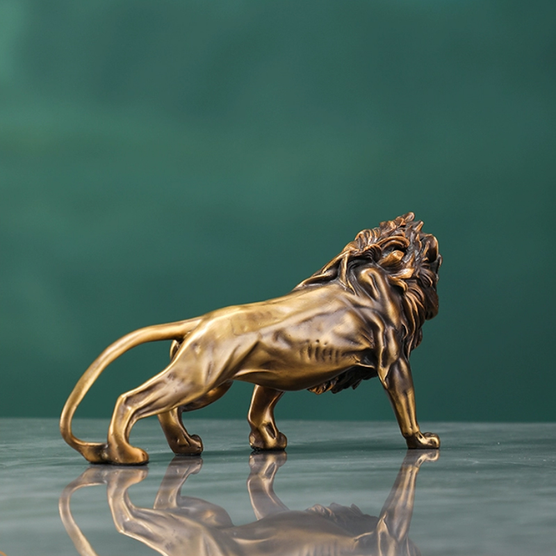 Copper Lion Sculpture Ornament - Art Craft Lion recensie en prijs