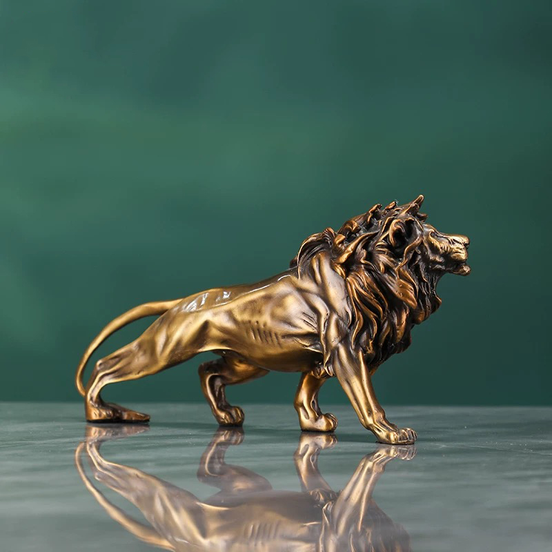 Copper Lion Sculpture Ornament - Art Craft Lion recensie en prijs