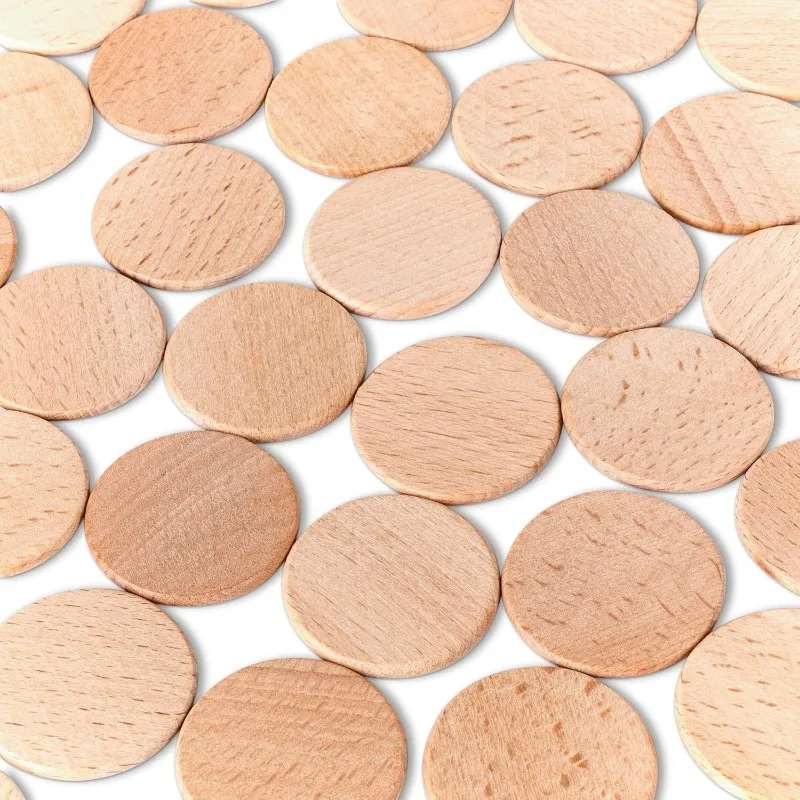 50PCS Round Unfinished Wood Cu - Art Craft Game recensie en prijs