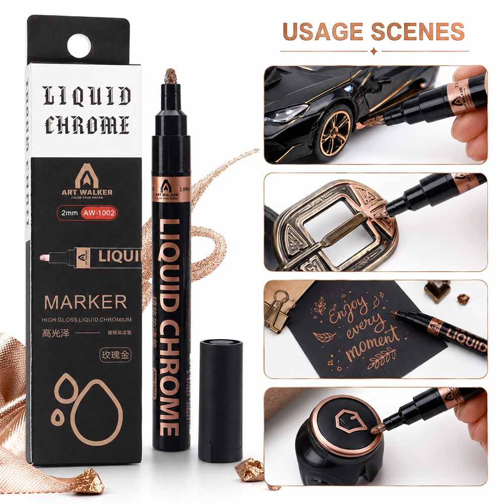2mm Liquid Chrome Marker High  - Art Craft Mirror recensie en prijs