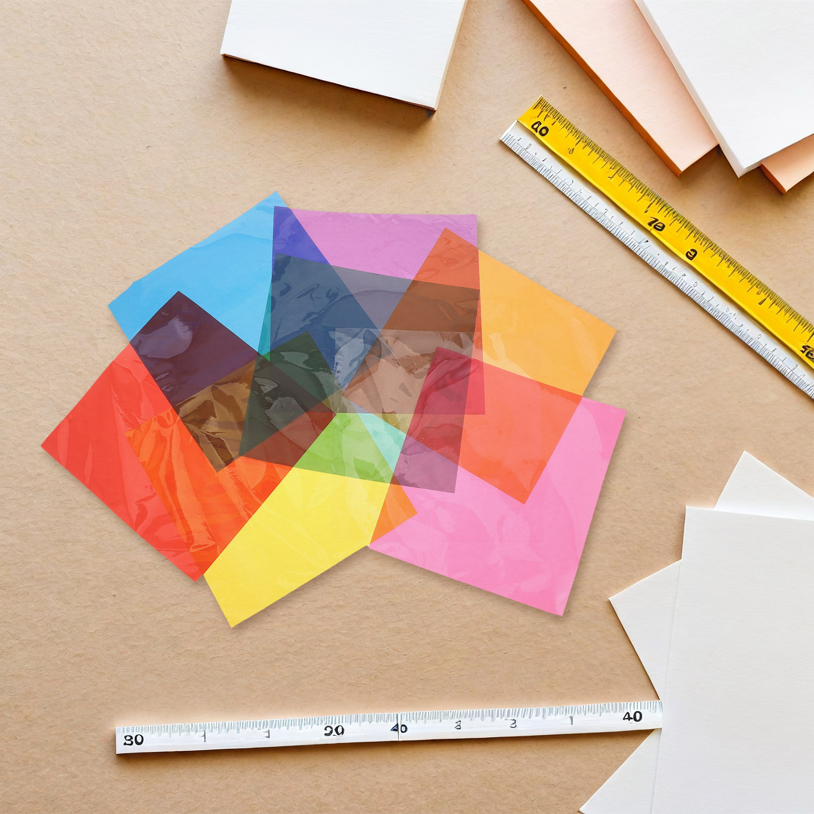 90Pcs Multi Colored Cellophane - Art Craft With Paper recensie en prijs