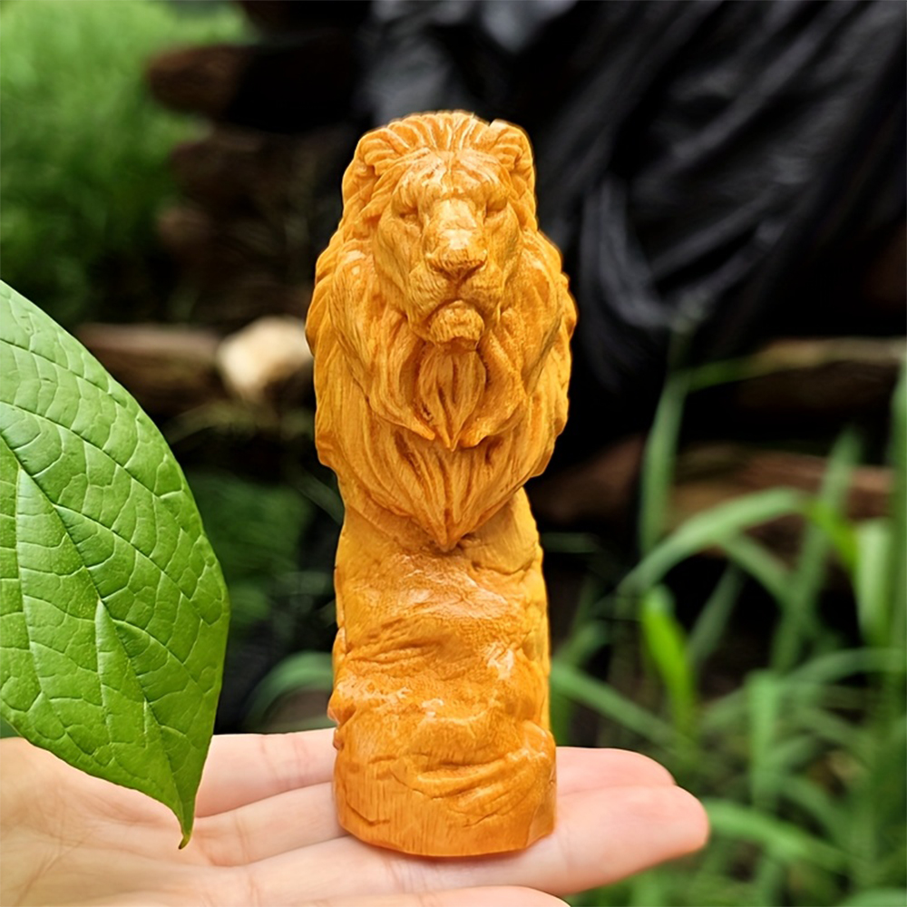 Forest-Style Wooden Lion Head  - Art Craft Lion recensie en prijs