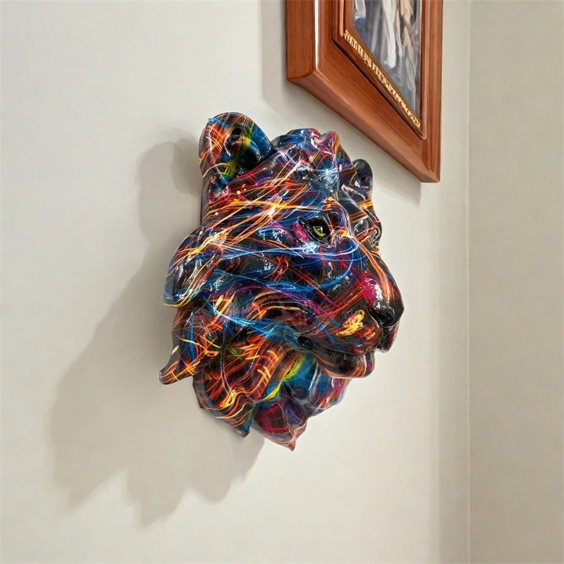 Vintage Style Resin Animal Wal - Art Craft Lion recensie en prijs