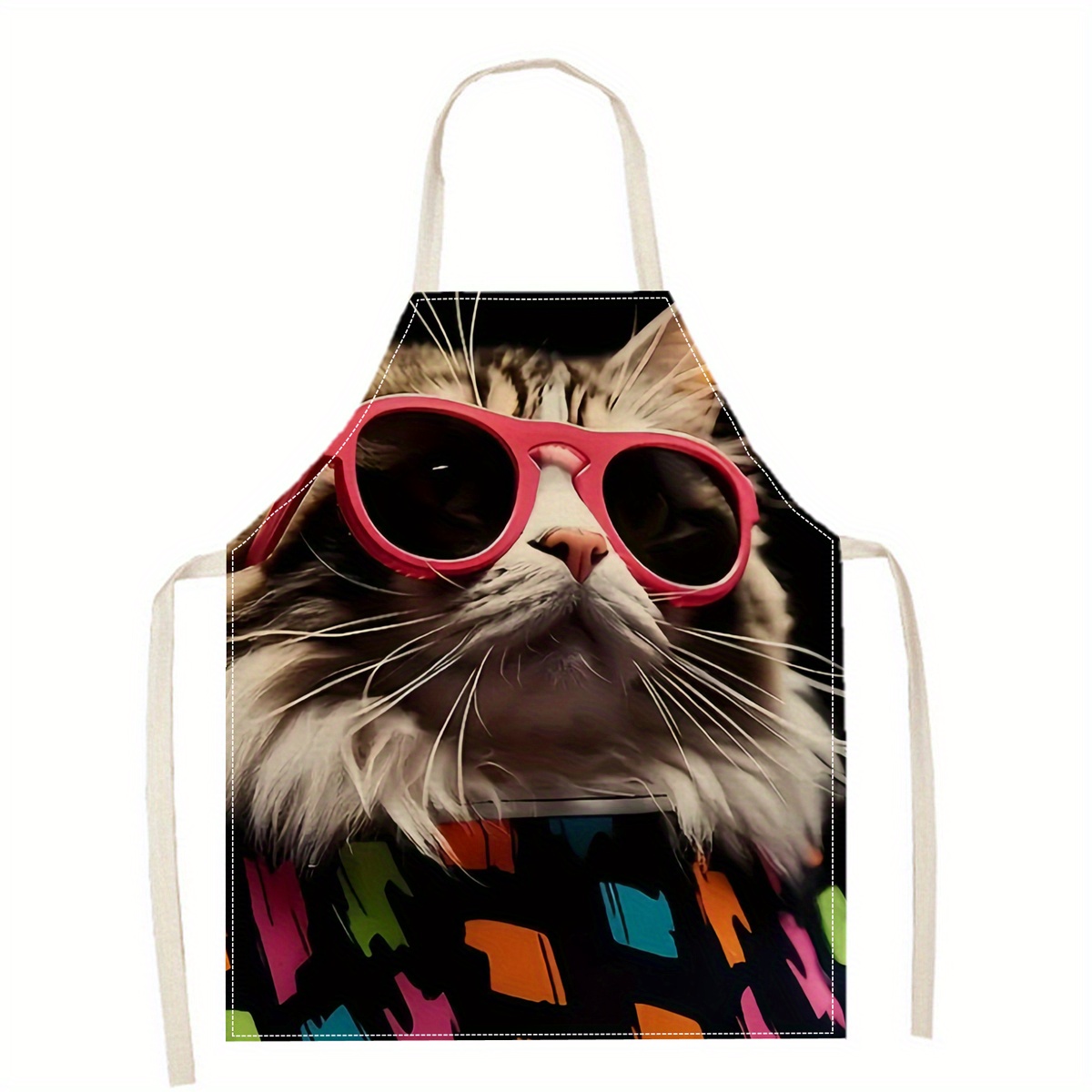 Linen Apron Funny Cat Sunglass - Art Craft Idea recensie en prijs