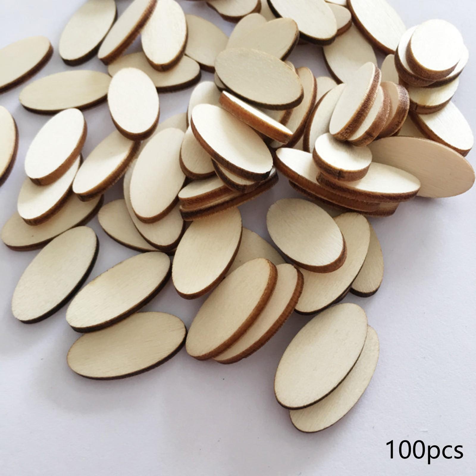 100Pcs Natural Oval Shapes Woo - Art Craft Game recensie en prijs